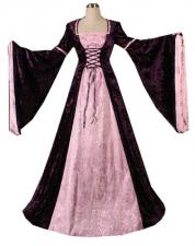 Ladies Medieval Tudor Costume And Headdress Size 6 - 8 Image